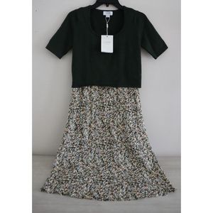Seraphine Women Sz 4 Khaki Green Ditsy Floral 2 in 1 Maternity/Nursing Dress $99